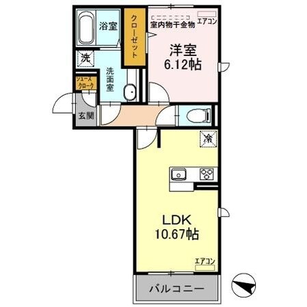 コンフォールの物件間取画像